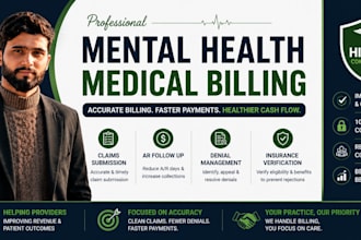do mental health billing, ar follow up and denial management