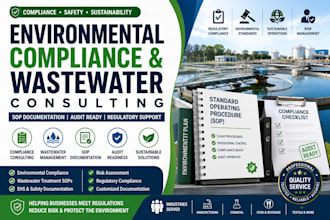 develop ehs, industrial wastewater and environmental sop documentation