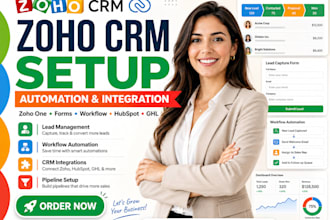 setup zoho crm automation hubspot crm zoho one zoho books zapier ghl workflow