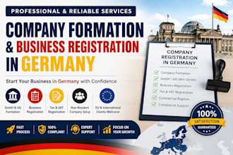 assist with company formation and business registration in germany