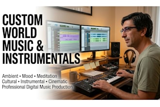 produce custom world music, ambient tracks and instrumental soundscapes