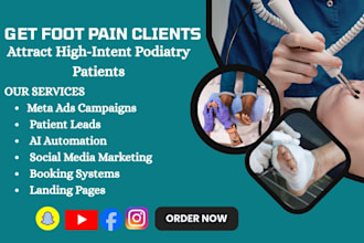 generate podiatry and foot pain patient leads using meta ads campaigns