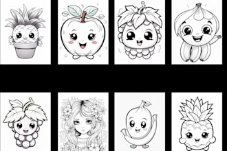 design kids worksheet preschool kindergarten activity coloring book KDP workbook