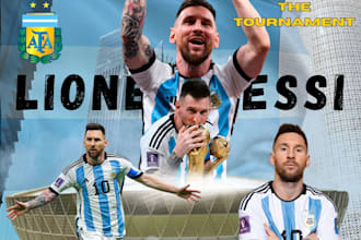 design modern soccer posters and social media graphics