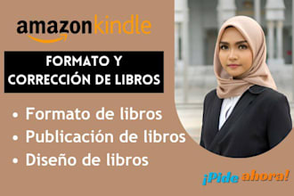 corregir, editar, formatear libros para KDP, libros en tapa blanda, publicación