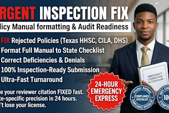fix and format your group home policy manual for state inspection