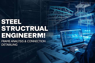 do steel structural design, steel frame analysis and connection detailing