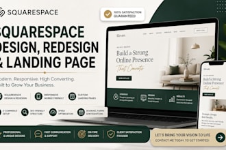 squarespace website design squarespace website redesign squarespace landing page