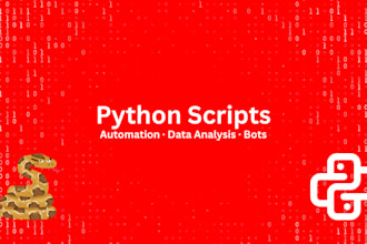 write custom python scripts for automation and data analysis