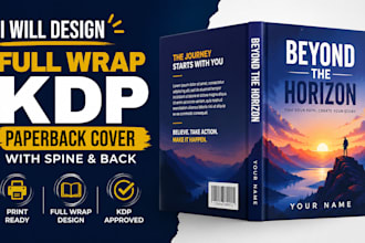 design a full wrap KDP paperback cover with spine for print on demand
