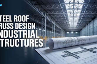 design steel roof truss, industrial steel structures and fabrication