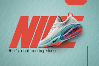 design premium nike adidas poster ads