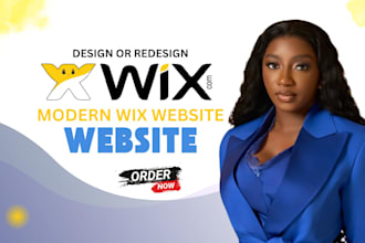 design a modern wix website or wix business website