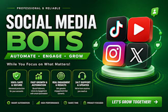 make social media ai chatbot via many chat, ai automation