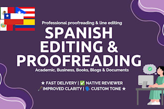 proofread and edit your spanish texts professionally