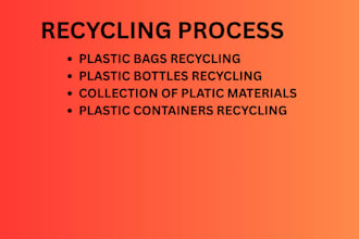 be recycling plastic containers