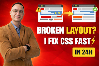 fix HTML CSS styling and layout issues