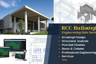 do rcc building design concrete slab beam and column analysis
