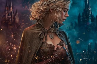 design epic magical novel cover art for authors