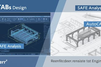 design reinforced concrete structures with etabs safe and autocad