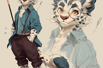 draw your furry or fursona character