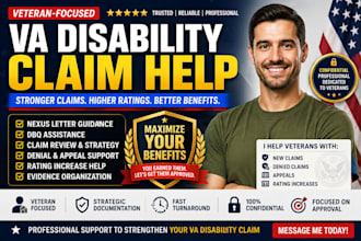 assist veterans with VA disability claim and supporting documents