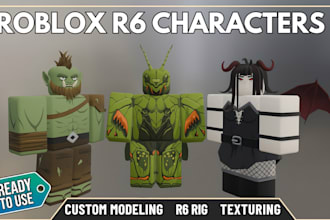 create a ready to use r6 roblox character or npc