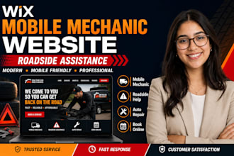 build wix mobile mechanic website roadside assistance website