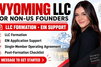 form a wyoming llc for non resident with ein number and registered agent