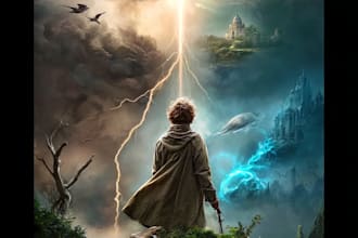 design dark magical book artwork for kindle and print