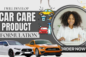 create custom car care formulation, car detailing, automotive care product