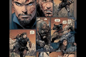 design custom comic pages and storyboards