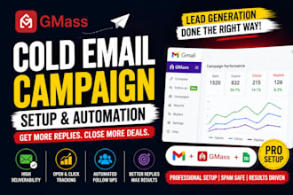 setup gmass cold email campaign automation for lead generation
