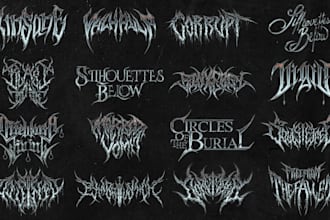 design heavy metal logo