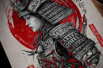 make a traditional japanese irezumi tattoo