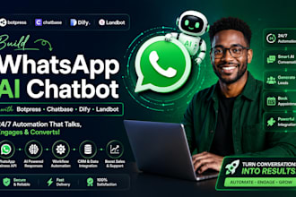 build whatsapp ai chatbot with botpress chatbase landbot dify for 247 automation
