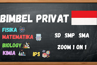 provide private tutoring for indonesian curriculum sd smp sma