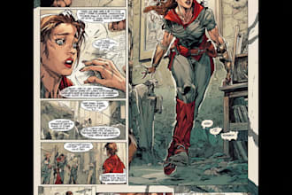 create ai comic book, illustrations any style