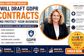 draft gdpr contracts that protect your business from legal risks today