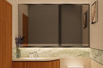 do professional bathroom design and 3d rendering