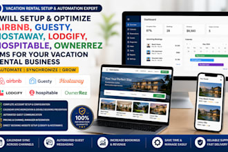 setup hostaway, guesty, lodgify, hospitable, ownerrez airbnb automation