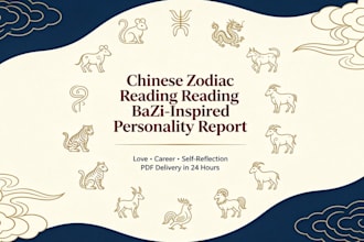 create a chinese zodiac and bazi inspired reading
