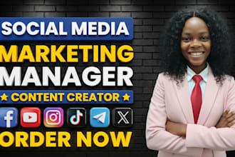 social media marketing manager social media content creator social media manager