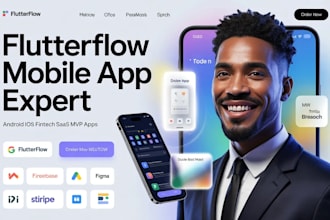 build flutterflow mobile app flutter developer android ios figma fintech app dev