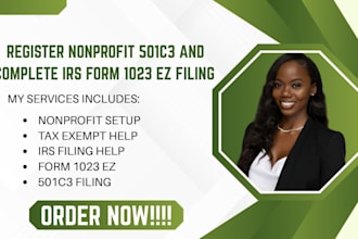 register nonprofit 501c3 and complete irs form 1023ez filing help