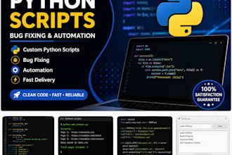 create python scripts and fix python bugs