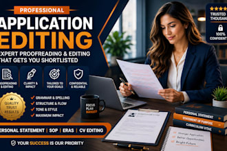 edit proofread and improve personal statement sop CV eras CV editing