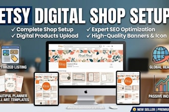 design etsy digital product, etsy seo listing for etsy shop