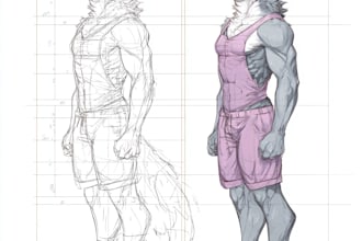 draw furry characters and fursonas