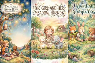 do a beautiful watercolor illustration for children story book